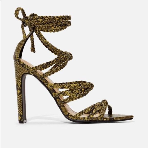 Justfab Printed  heel sandal - Picture 5 of 5